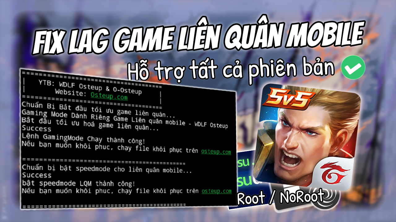 Fix Lag Li&ecirc;n Qu&acirc;n Mobile Cho Mọi Bản, M&ugrave;a Mới